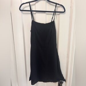 Cotton On Black Mini Slip Dress